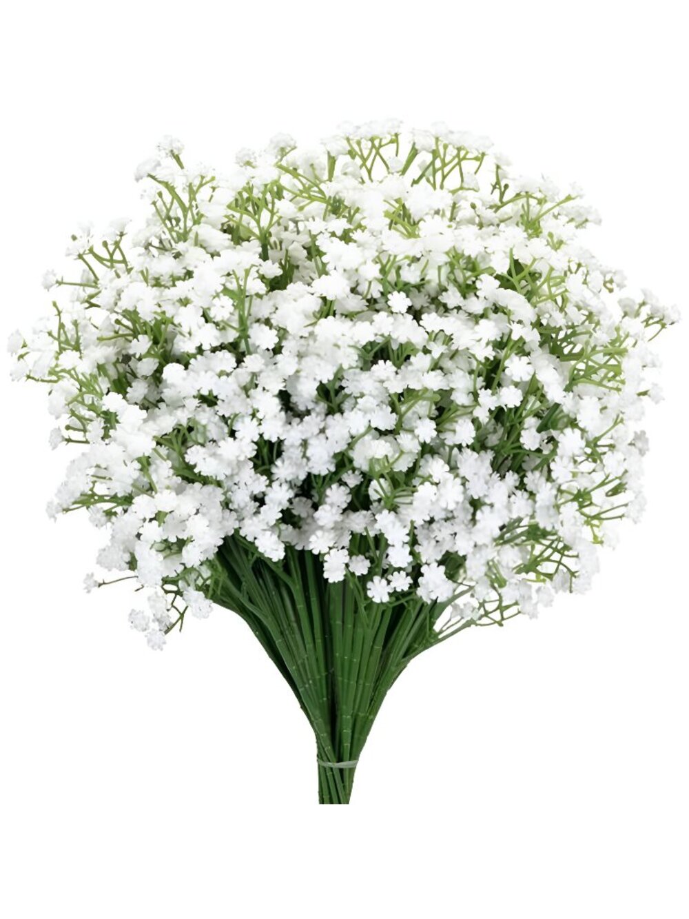6-Pcs 21” Secure-Stem Realistic Artificial White Babys Breath